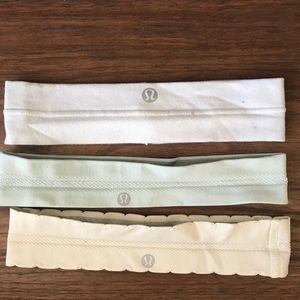 3 Lululemon Headbands - like new